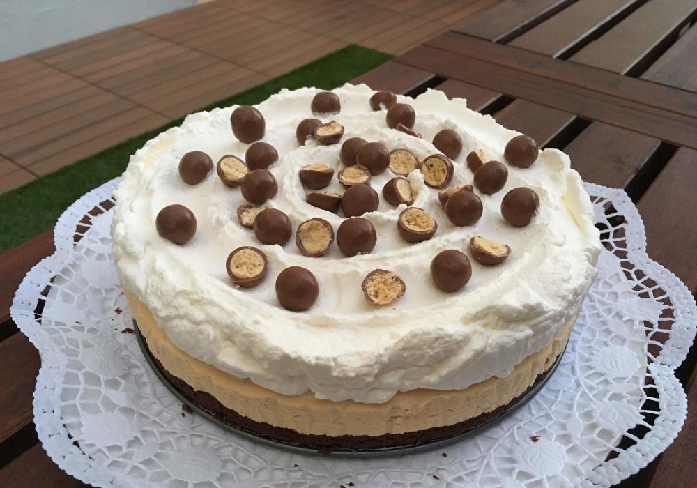 Bolo semifrio de caramelo