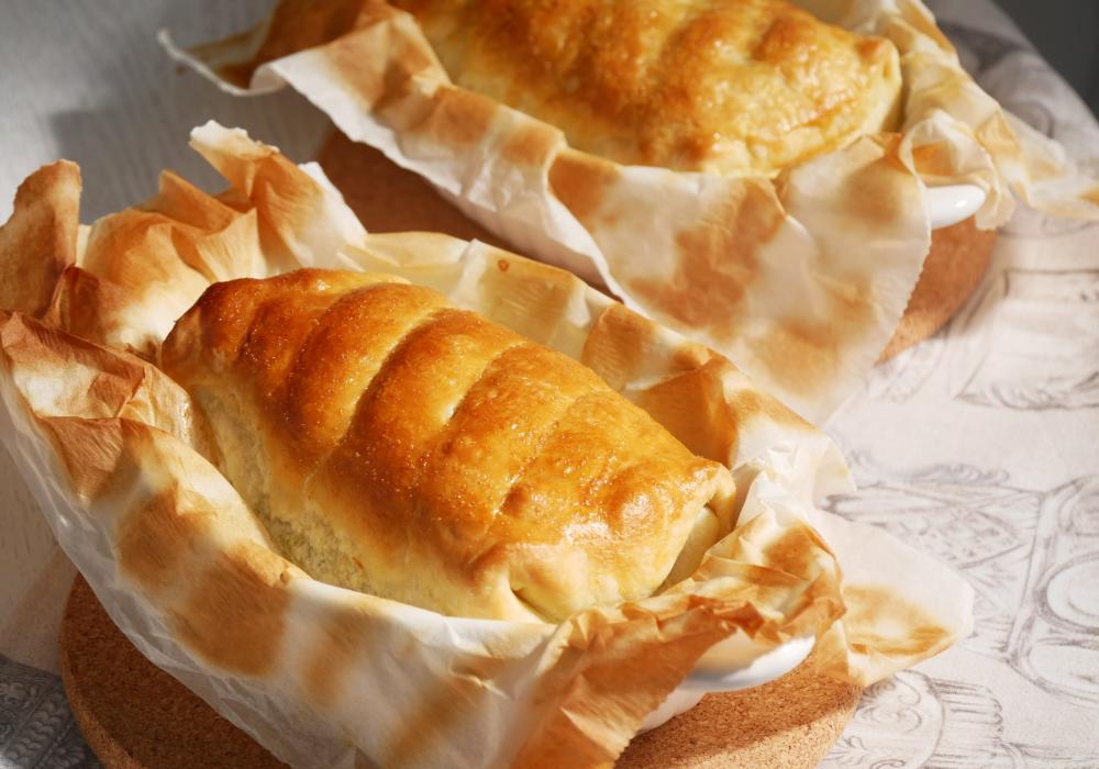 Folhado de bacalhau com alheira